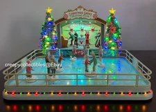 Lemax Village Christmas Grove Skating Rink NIB- Lite Sound & Animation see video