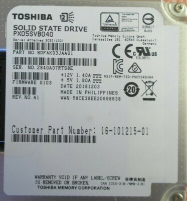 Toshiba 400GB 2.5