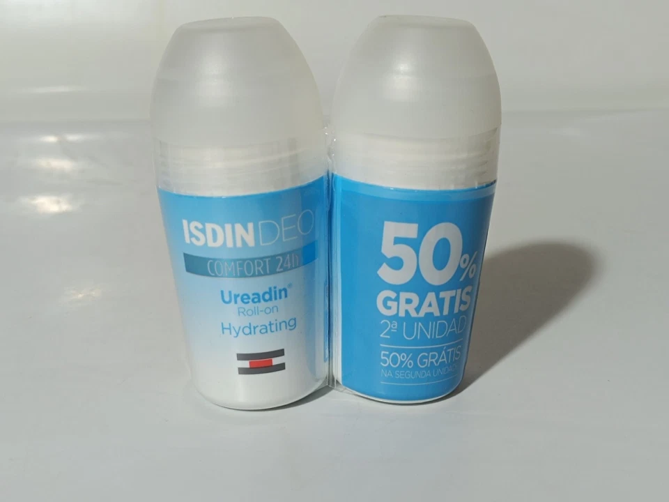 ISDIN Ureadin Comfort Duplo Deodorant 24H Roll On Pack of 2 x 50 ml