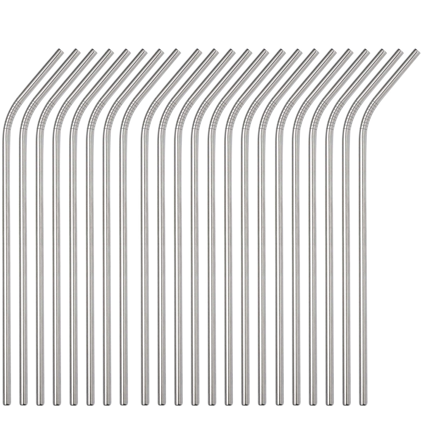 Set of 48 Stainless Steel Straws 10.5'' Reusable Metal Drinking Straws For 30...