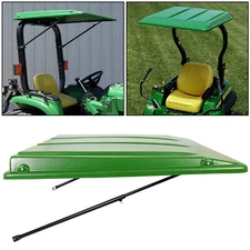 Top Canopy with Bracket For John Deere Compact Utility Tractors ROPS-Green