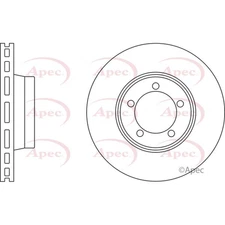 Apec Front Brake Disc DSK2061 - OE High Quality Precision Engineered Part