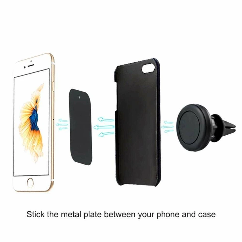 360 degree Universal Cell Phone GPS Air Vent Magnetic Car Mount Cradle Holder - Image 4 of 4