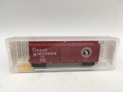 Micro-Trains 20156 40' Standard Box Car porte simple échelle N - Great Northern - Photo 5/10