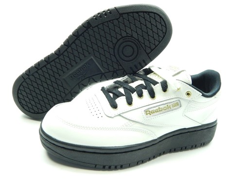 SCARPE DA DONNA REEBOK CLUB C DOUBLE H69078 BIANCHE GESSO MISURA 8,5 - Foto 10 di 11