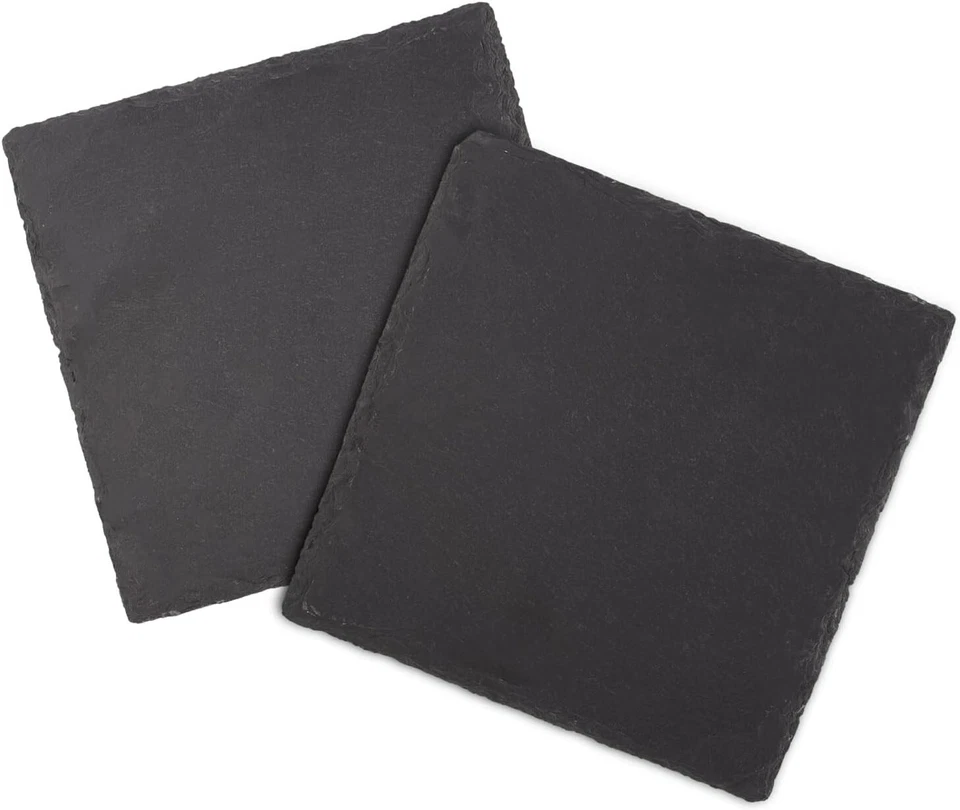 PERSONAL GIFTS UK 2 x Slate Pet Food Plates Heat Basking Stone Plate Mat for Tortoise Reptiles