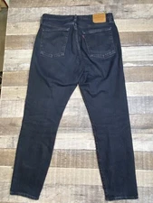 Levi's Premium Wedgie Jeans Womens 29 Dark Blue Denim Button Fly High Rise