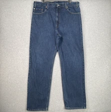 Vintage Levis 517 Jeans 38x34 Boot Cut Dark Wash High Rise Baggy Y2K Denim