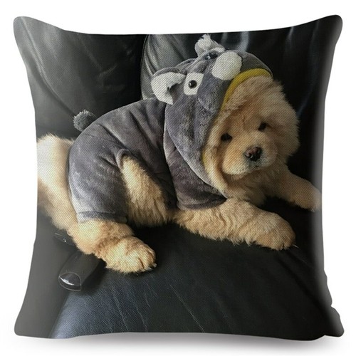 Cute Chow Chow Pet Dog Throw Cushion Covers for Sofa Home Decor Lovely Animal - Picture 13 of 38