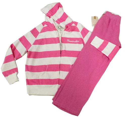 Pink and white striped deals jacket