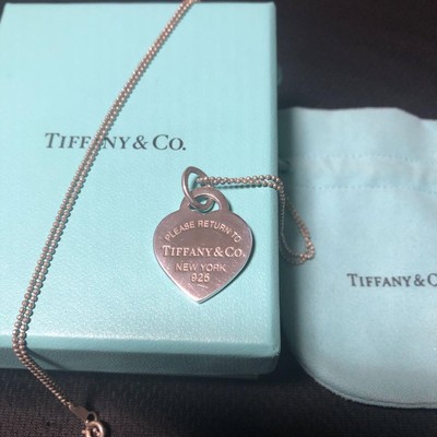 used tiffany heart necklace