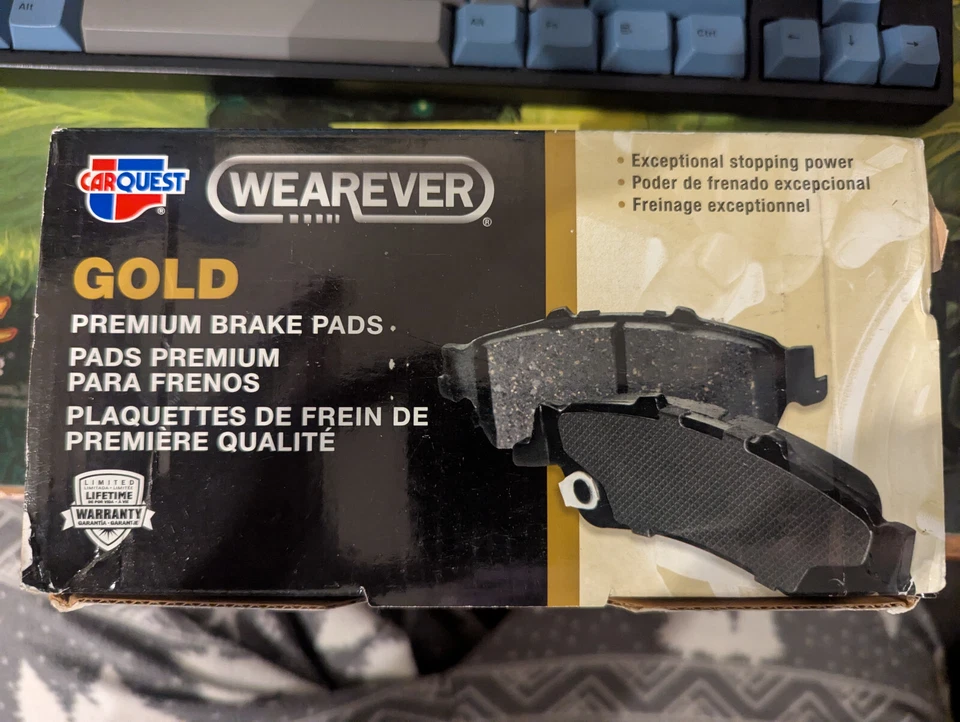 Pastillas de freno de cerámica CARQUEST Wearever Gold Premium Artículo: GNAD1404 (2010 Camaro) Foto 3 de 3