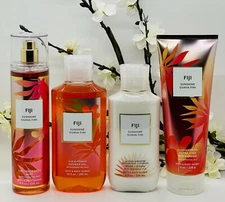 Bath and Body Works Fiji Sunshine Guava-Tini Mist, Lotion, Cream, Gel 4-Pc Set