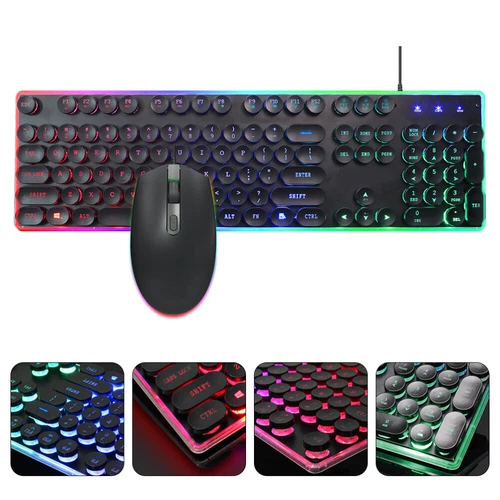1 Set Lighting Gaming Hover Tastatur Mausanzug Computertastatur