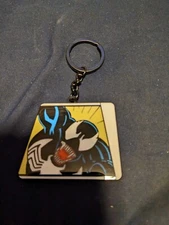 Venom Comic Action Pose Metal Keychain