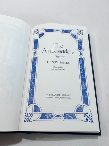 Vintage Franklin Library The Ambassadors Henry James 1/4 Leather Edition - Picture 5 of 6