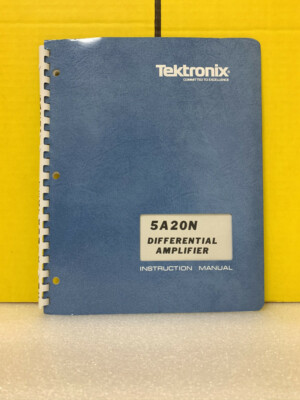 Tektronix 5A20N Differential Amplifier Instruction Manual