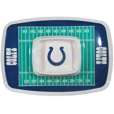 Indianapolis Colts Chip and Dip Tray NFL Football Field with Team Name and Logo