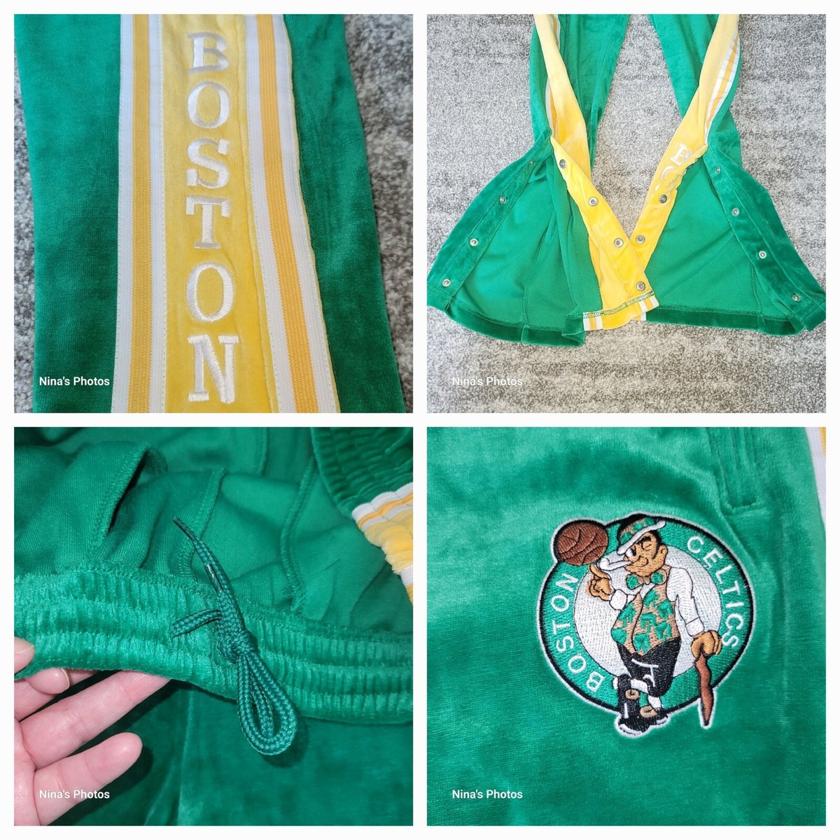 VTG NOS Y2K Nike NBA Boston Celtics #34 Paul Pierce Velour