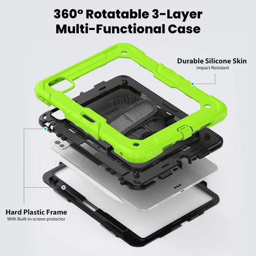 Für iPad Air Pro 11 13 2024 5/6/7/8/9/10th Stoßfest Hülle Tasche Hybrid Cover - Bild 127 von 225