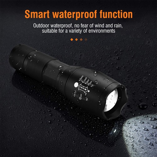 10000LM Hunting Torch Light Kits Rechargeable LED Hunting Flashlight Long Range - Picture 8 of 12