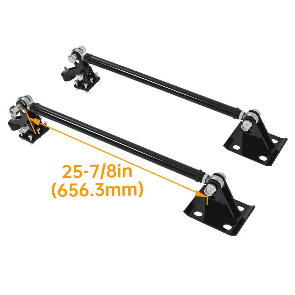 Black Truck Traction Bars For Chevy Silverado/GMC Sierra 1500 1988-2024 - Image 2 of 4