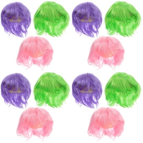 Lot De 2 Perruques Tressées Avec Fleurs Et Nœuds – Longueur 70 Cm, Bandeau élastique – Pour Déguisement, Cosplay, Fête D'enfant - 3