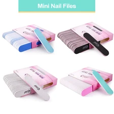 PANA 25pc Double-Sided Emery Board Mini Nail Files for Manicures & Nail Prep