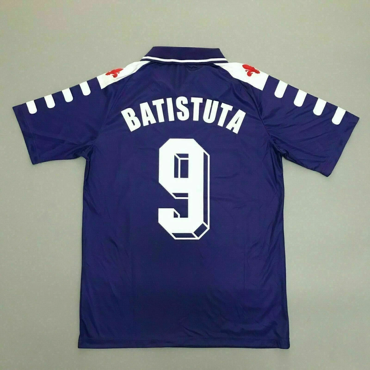 Fiorentina 1998/99 Football Batistuta #9 Home Retro Shirt and Long