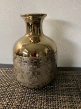 Small Bud Golden Ceramic Vase