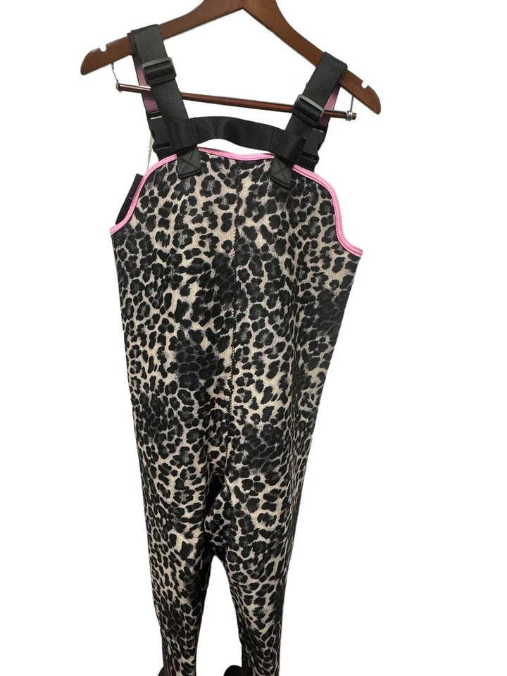 HISEA Women Neoprene Chest Waders 400G Insulated  Fishing Hunting Waders Leopard - Image 2 of 4