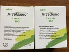 600 VivaGuard Lancets in 6 Sealed Boxes of 100 Ct. 30G. For Diabetes Use 