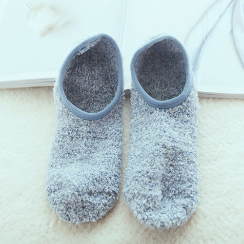 Women Mens Warm Non-slip Socks Home Fleece Thick Bed Slipper Floor Ankle Socks - Picture 16 of 20