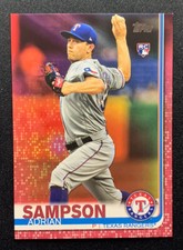 2019 Topps Update Mother's Day Pink #US219 Adrian Sampson RC /50 Rangers
