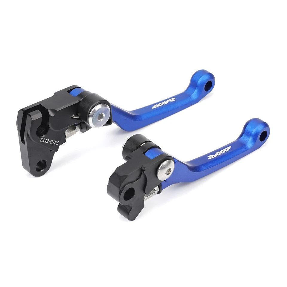 Palancas de embrague de freno de mano pivote CNC manillar para Yamaha WR250F WR450F 2001-2011 Foto 4 de 4
