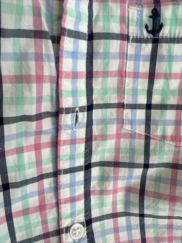 CARTER’S Toddler Boys 3T White Pink/Blue Plaid Long Sleeve Button Down Shirt - 第 7/7 張圖片