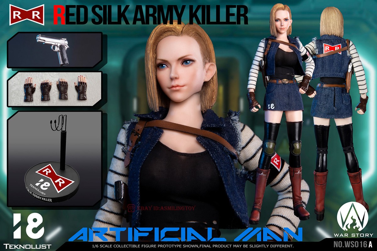 WAR STORY TOYS 1/6 WS016 A Red Silk Army Killer Android 18 Action