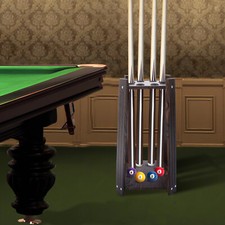 8/10 Holes Wooden Pool Cue Rack Floor Free Standing Pool Stick Holder Stable