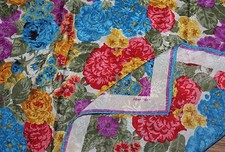 Estate -Albert Nipon vtg 70s 80s Garden Artsy Floral Silk Square Scarf 30x30