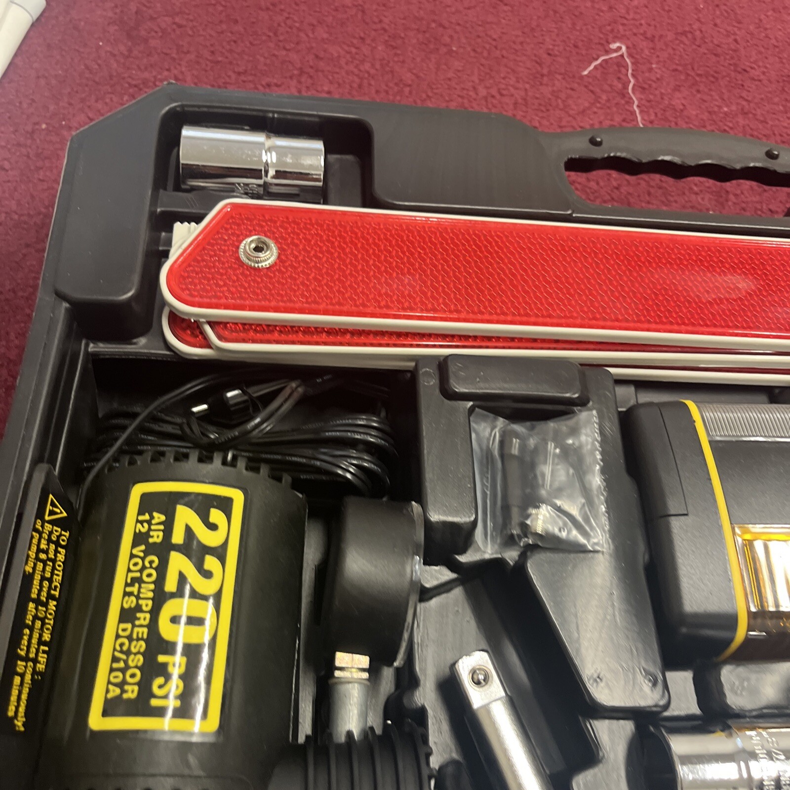 Michelin Car Emergency Kit Heavy Duty W/Case USED Very Good Condition