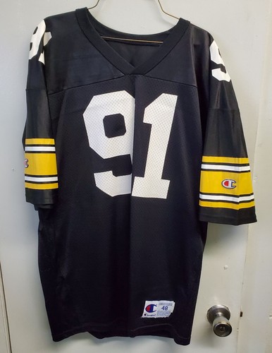 Greene #91 Pittsburgh Steelers NFL Champion Football Jersey 48 XL - 第 1/2 張圖片