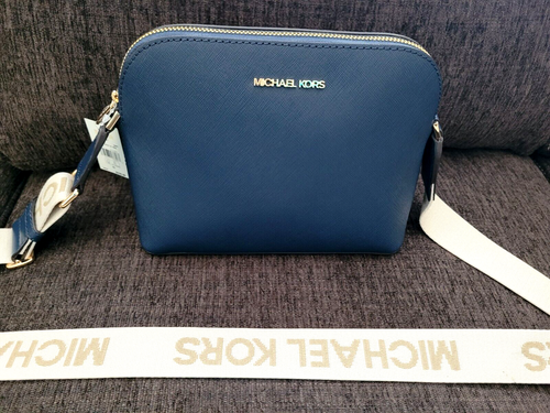Michael Kors Umhängetasche Cindy Leder Large Dome mit MK Logo Riemen Navy NEU🎀 - Bild 13 von 20