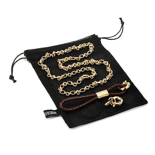 DYRBERG/KERN de DINAMARCA! Collar chapado en oro brillante Angilia Collection Foto 3 de 3