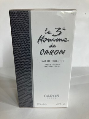 LE 3e HOMME De CARON 4.2oz EDT Spray for Men, 100% AUTHENTIC,VINTAGE , SEALED,