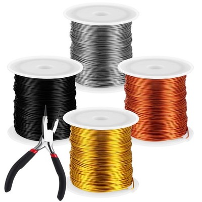 4 Rolls 20 Gauge Wire for Jewelry Making with Pliers 4 Colors 20 Gauge Jewelr...
