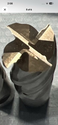 NIAGARA 52240 3/4" - 4 FLUTE SINGLE END SQUARE END MILL. OAL 3-7/8”. 3/4 Shank