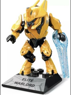 HALO INFINITE MEGA CONSTRUX BLOKS YELLOW ELITE WARLORD GENERAL MINI FIGURE GVP39