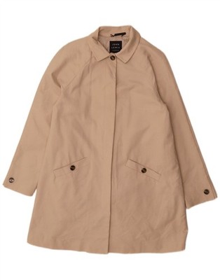 John Lewis Damen Trenchcoat UK 10 Small Beige Baumwolle NT30
