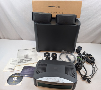 Bose AV3-2-1 CD DVD Media Center Powered Speaker System Tested Working NO Remote
