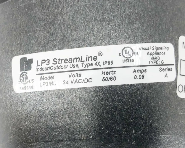 Nueva luz de advertencia LED roja Federal Signal LP3ML-024R 24VAC/DC 2KFD8 Foto 4 de 4